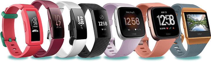 different type of fitbits
